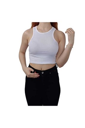 تیشرت سفید زنانه اورسایز Kübra Tekstil - کد 745827753