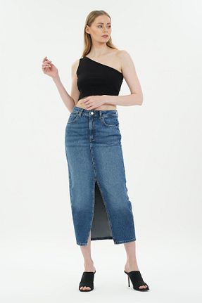دامن آبی زنانه جین CROSS JEANS - کد 814847413