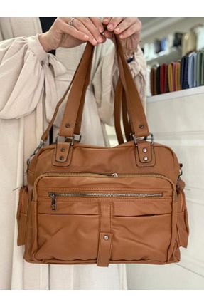 کیف دستی قهوه ای زنانه ابعاد بزرگ MEGA ÇANTA - کد 264134191