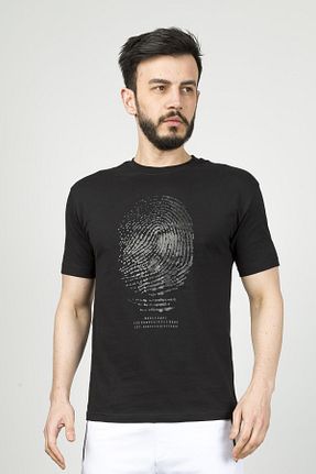 تیشرت مشکی مردانه اورسایز Cazador - کد 815166919