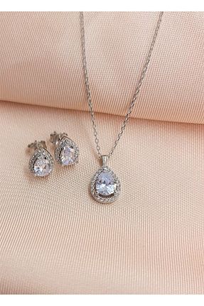 ست نقره زنانه زیرکن vüs jewel - کد 363271736