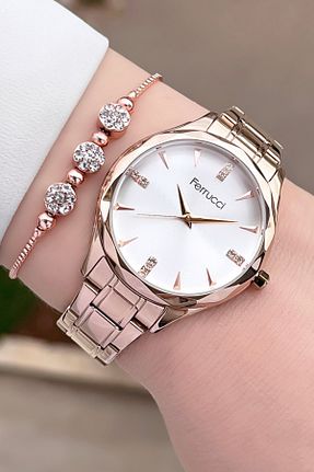 ساعت مچی متالیک زنانه 31-35 میلی متر Ferrucci - کد 815224098