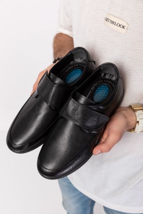 کفش کلاسیک مشکی مردانه چرم طبیعی پاشنه کوتاه ( 4 - 1 cm ) پاشنه ساده کد 88729716