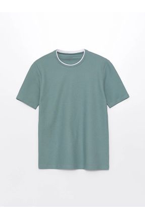 تی شرت سبز مردانه ریلکس یقه گرد کد 815367652