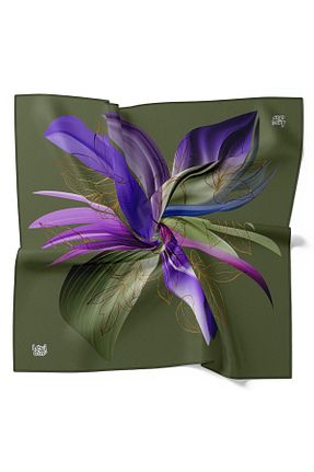 روسری رنگی پلی استر Levidor - کد 799623954