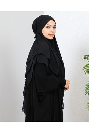 شال مشکی زنانه شیفون HATİCEATABEYLİBUTİK - کد 779598833