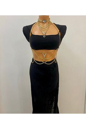 گردنبند جواهر طلائی زنانه سنگ Maiden design - کد 302034160