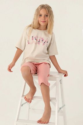 ست بالاتنه و پائین تنه بژ بچه گانه بافتنی U.S. Polo Assn. - کد 815577091