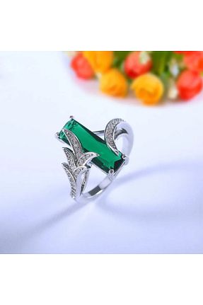 انگشتر نقره زنانه زمرد by evrenmusti - کد 815570327
