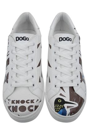 کفش اسنیکر بژ مردانه بند دار Dogo - کد 815675739
