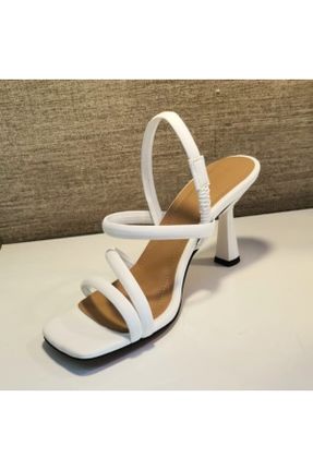 کفش پاشنه بلند کلاسیک سفید زنانه چرم مصنوعی پاشنه متوسط ( 5 - 9 cm ) پاشنه نازک کد 815615530