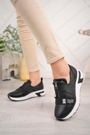 کفش کژوال مشکی زنانه چرم مصنوعی پاشنه کوتاه ( 4 - 1 cm ) پاشنه ساده کد 803864612