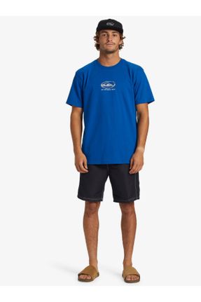 تی شرت آبی مردانه یقه خدمه رگولار کد 815676952
