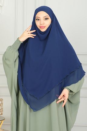 شال آبی زنانه شیفون HATİCEATABEYLİBUTİK - کد 812761527