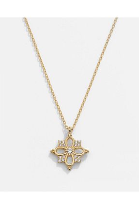 گردنبند نقره طلائی زنانه 925 عیار MEKS JEWELS - کد 761967586