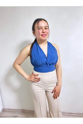 شلوار قهوه ای زنانه بافتنی h&o - کد 815391526