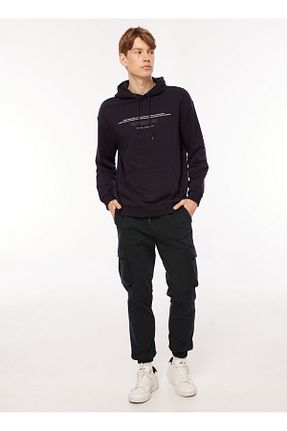 سوئیشرت سرمه ای مردانه چاپی Aeropostale - کد 763381531
