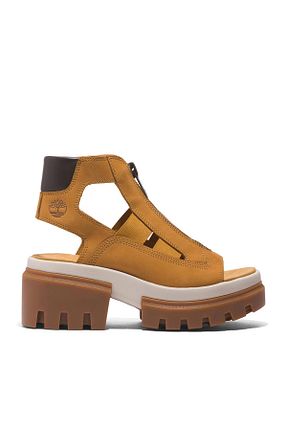 صندل زرد زنانه پاشنه پلتفرم Timberland - کد 815618148