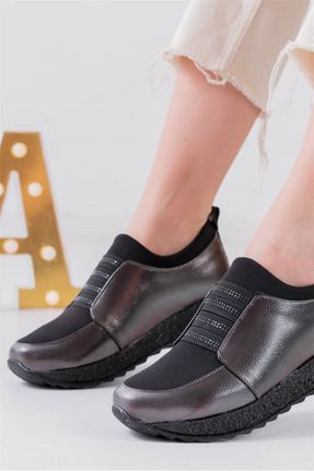 کفش کژوال متالیک زنانه چرم مصنوعی پاشنه کوتاه ( 4 - 1 cm ) پاشنه ساده کد 150580038