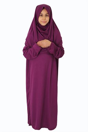 لباس حجاب بنفش بچه گانه رگولار Monte Lui - کد 815385997