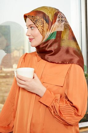 روسری رنگی پلی استر Levidor - کد 799622627
