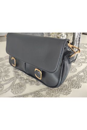 کیف دوشی سرمه ای زنانه چرم مصنوعی Başarılı Kitap - کد 815368369