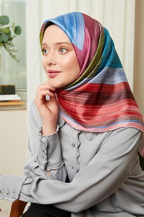 روسری رنگی پلی استر Levidor - کد 799626670