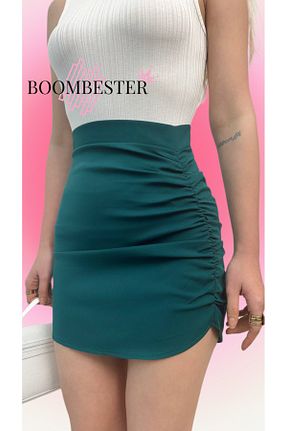 دامن سبز زنانه مخلوط ویسکون BoomBester - کد 815391646