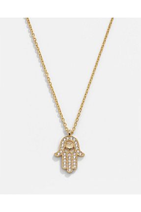 گردنبند نقره طلائی زنانه 925 عیار MEKS JEWELS - کد 762324795