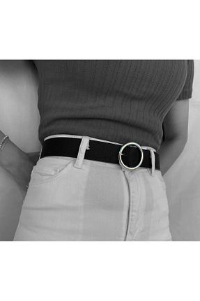 کمربند مشکی زنانه چرم مصنوعی TRENDY ACCESSORY - کد 299207525