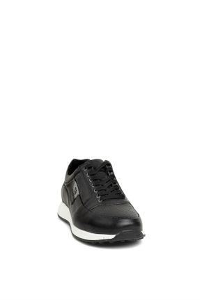کفش کژوال مشکی مردانه چرم طبیعی پاشنه کوتاه ( 4 - 1 cm ) پاشنه ساده کد 815409683
