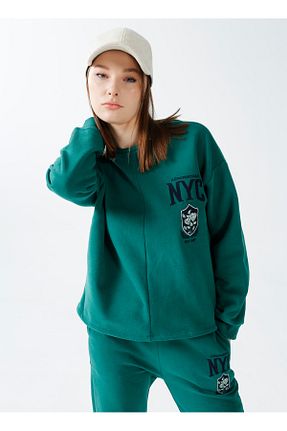 سوئیشرت سبز زنانه نقش دار / کار شده Aeropostale - کد 380670266