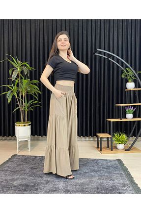 شلوار قهوه ای زنانه بافتنی ESPOİRPLUS - کد 815609596