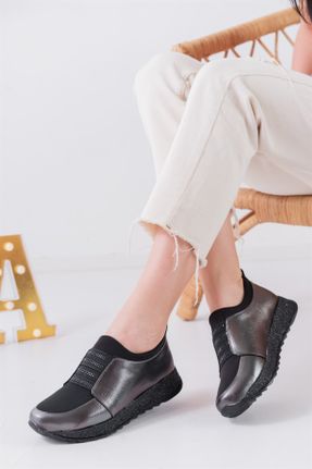 کفش کژوال متالیک زنانه چرم مصنوعی پاشنه کوتاه ( 4 - 1 cm ) پاشنه ساده کد 150580038