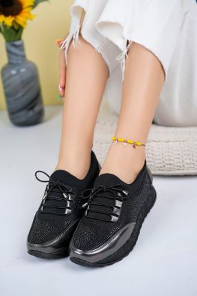 کفش کژوال مشکی زنانه چرم مصنوعی پاشنه کوتاه ( 4 - 1 cm ) پاشنه ساده کد 158398073