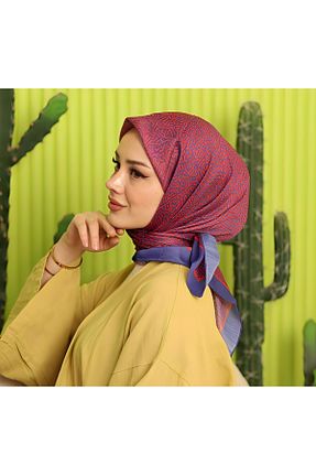 روسری طوسی پنبه ای Siyane - کد 815677365
