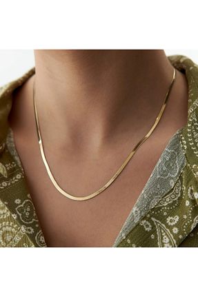 گردنبند استیل ( فولاد ) طلائی زنانه استیل (فولاد) Laura - کد 815702140