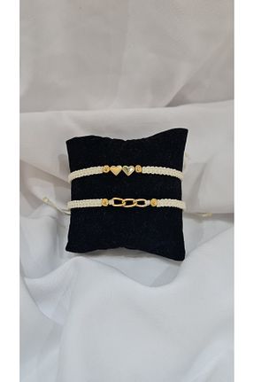 دستبند جواهر سفید زنانه TakTakıştır - کد 815695988