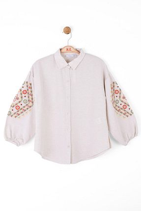 پیراهن بژ بچه گانه رگولار Nk Kids - کد 814576257