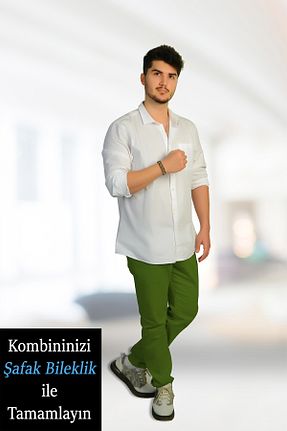 دستبند جواهر صورتی زنانه ŞAFAK BİLEKLİK - کد 816199836