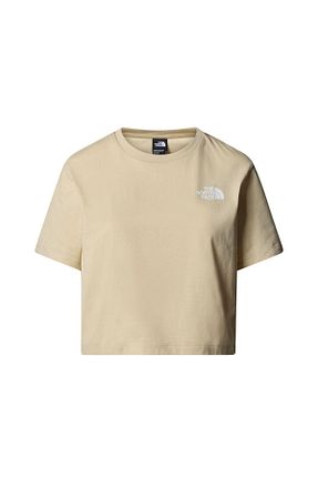 تیشرت اسپرت بژ زنانه گشاد The North Face - کد 815743002