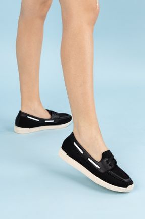 کفش لوفر مشکی زنانه پاشنه کوتاه ( 4 - 1 cm ) کد 815767281