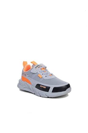 کفش اسنیکر طوسی بچه گانه بند دار minicup kids - کد 816001694