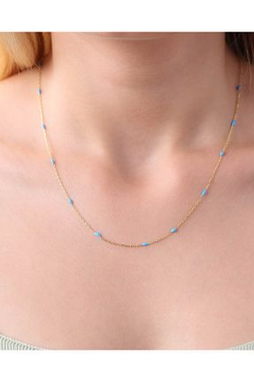 گردنبند نقره طلائی زنانه 925 عیار MEKS JEWELS - کد 759675627