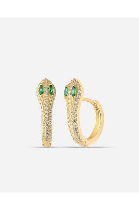 گوشواره نقره طلائی زنانه 925 عیار MEKS JEWELS - کد 759675664