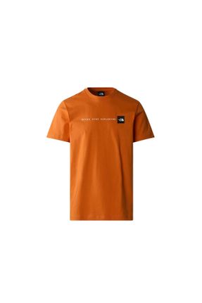 تی شرت نارنجی مردانه رگولار تکی کد 815489379