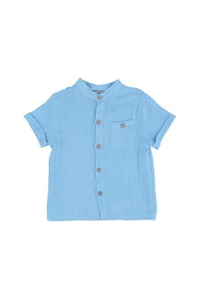 پیراهن آبی بچه گانه رگولار best kids - کد 815764812