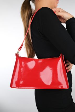کیف دوشی قرمز زنانه چرم مصنوعی کد 815783418