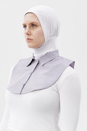 پیراهن حجاب طوسی زنانه اورسایز Altobeh - کد 815776665