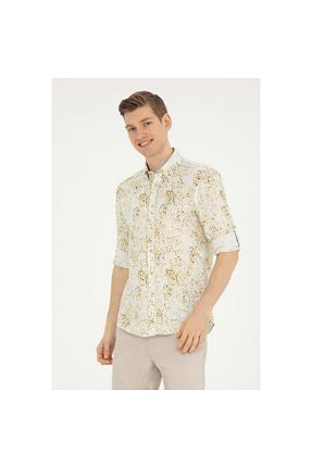 پیراهن خاکی مردانه یقه دکمه دار U.S. Polo Assn. - کد 815790601